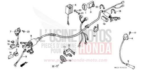 WIRE HARNESS XR600RM de 1991